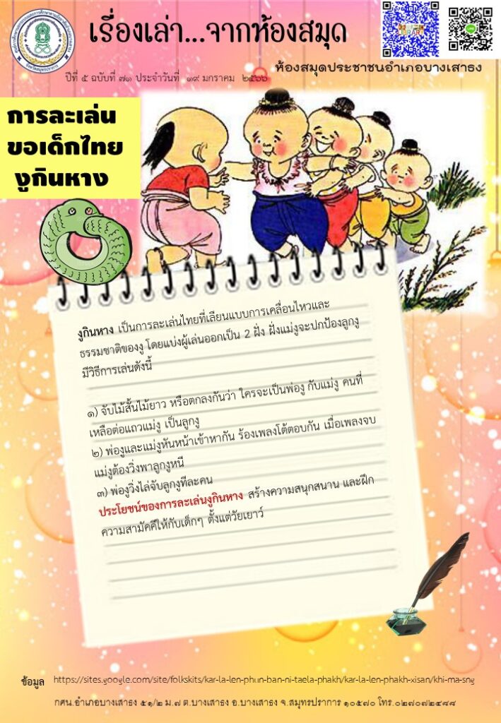 แบบทดสอบออนไลน์ การละเล่นของเด็กไทย โดย ห้องสมุดประชาชนอำเภอแม่แตง ผ่านเกณฑ์ รับเกียรติบัตรฟรี